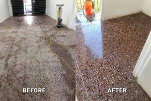 Floor Cleaning Company in Little Ferry, NJ, before and after floor polishing